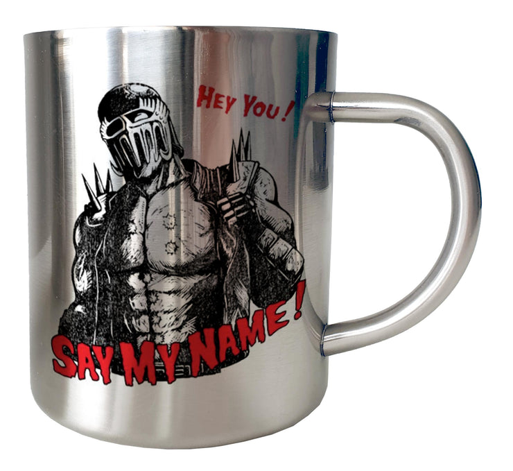 Mug Inox chrome Metal Hokuto No Ken - Jagi say my name - Artist Deluxe