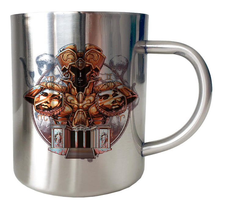 Mug Inox chrome Metal Saint Seiya - Icon Art Saga Gemini Gemeaux - Artist Deluxe