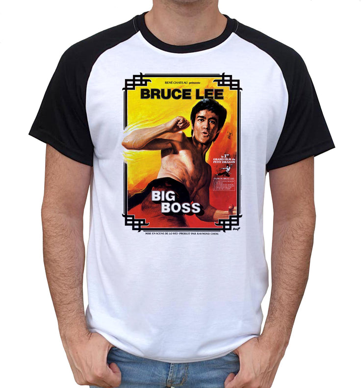 T-Shirt Bruce Lee Bi-colore - Big Boss Cover - Artist Deluxe