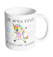 Mug Licorne Unicorn - Je m'en fous je suis une licorne - Artist Deluxe