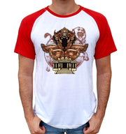 T-Shirt Saint Seiya Bi-colore - Chevalier d'Or du Lion Aiolia Icon - Artist Deluxe