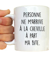 Tasse Mug Polymere Incassable 340ML Fun - Personne ne m'arrive à la cheville