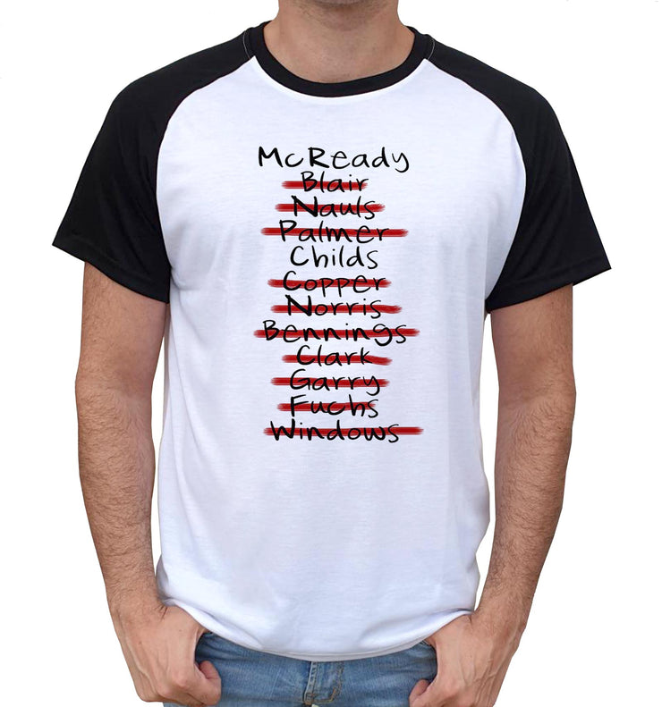 T-Shirt the Thing Bi-colore - Survivor names - Artist Deluxe