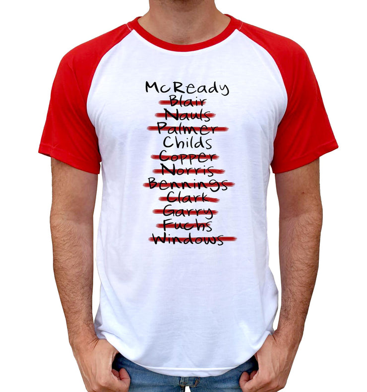 T-Shirt the Thing Bi-colore - Survivor names - Artist Deluxe