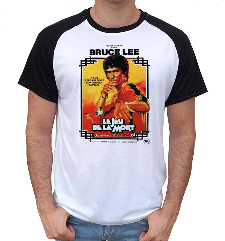 T-Shirt Bruce Lee Bi-colore - Le Jeu de la Mort Cover - Artist Deluxe