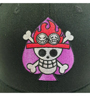 Casquette One Piece baseball - Noir - Skull Ace logo - Artist Deluxe