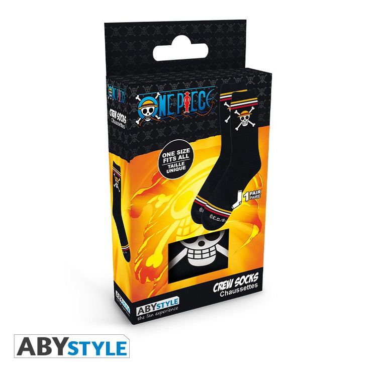 ONE PIECE - Chaussettes- Noir - Skull