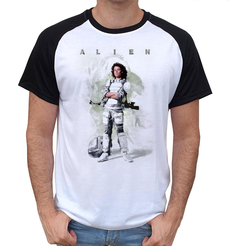 T-Shirt Alien Bi-colore - Ripley Art Nostromo