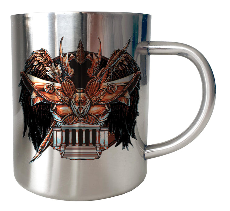 Mug Inox chrome Metal Saint Seiya - Icon Art AIOROS Sagittaire - Artist Deluxe