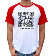 T-Shirt Resistance Bi-Colore - QR code Fuck Scan ça - Artist Deluxe