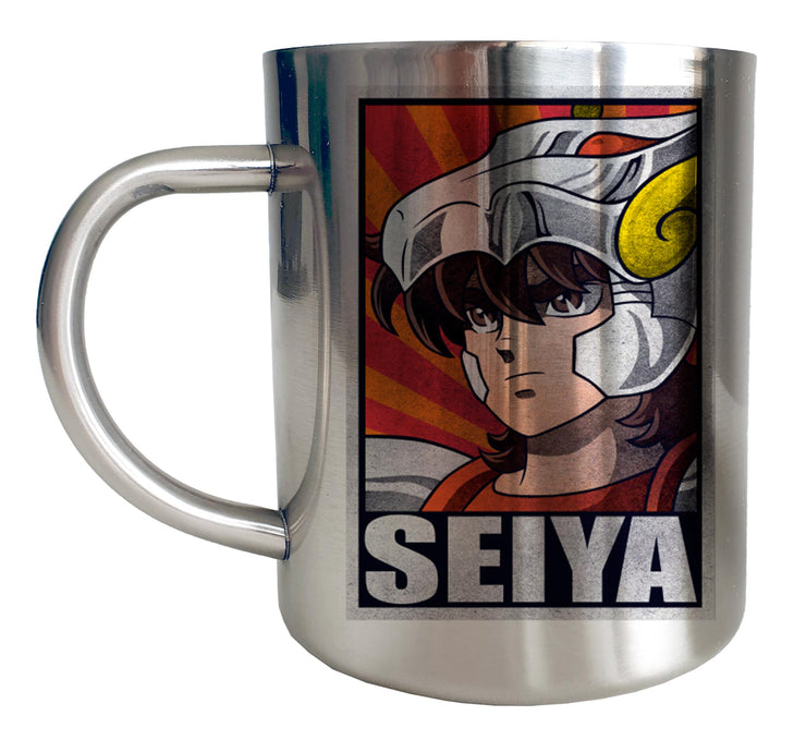 Mug Inox chrome Metal Saint Seiya - Seiya Propagande - Artist Deluxe