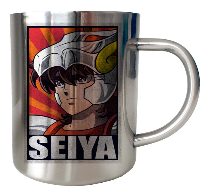 Mug Inox chrome Metal Saint Seiya - Seiya Propagande - Artist Deluxe