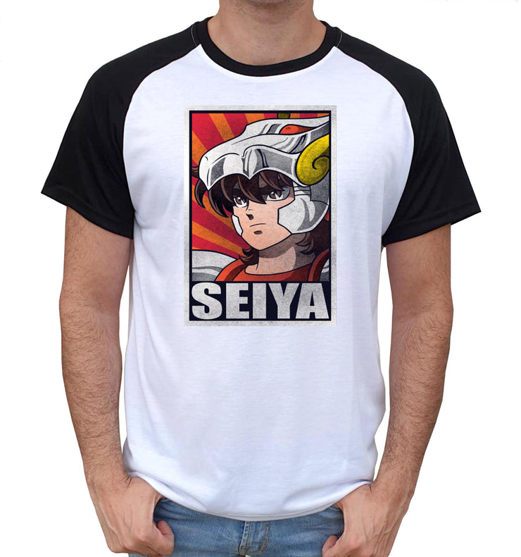 T-Shirt Saint Seiya Bi-colore - Icon Seiya Propagande - Artist Deluxe