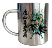 Mug Inox chrome Metal Saint Seiya - Icon Art Tiny Shiryu du dragon - Artist Deluxe