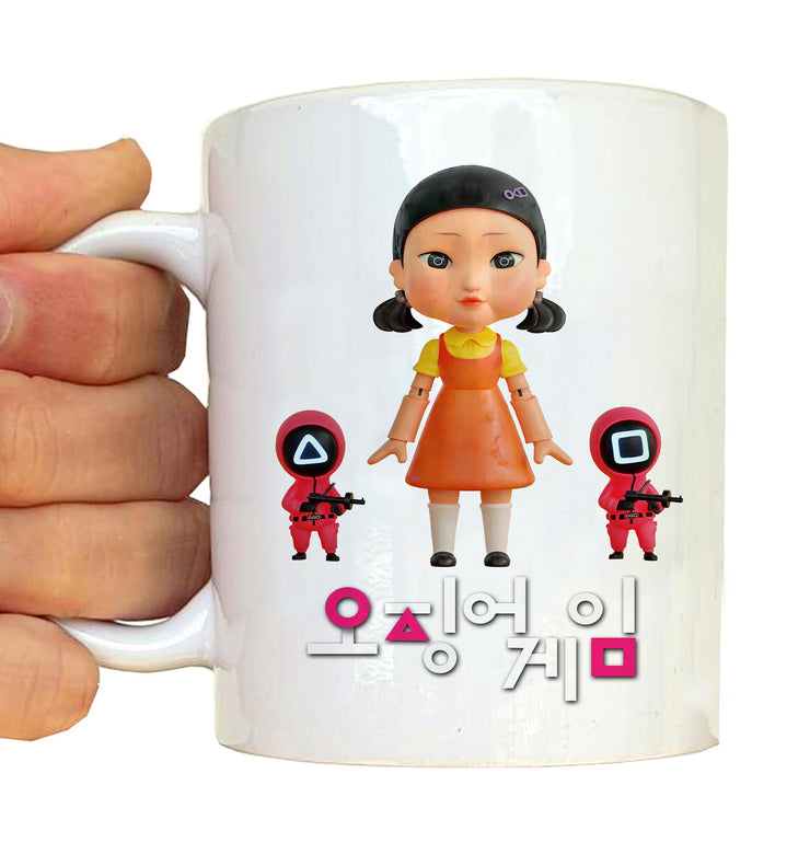 Tasse Mug Polymere Incassable 340ML Squid Game - Poupée Squid Game 1 2 3