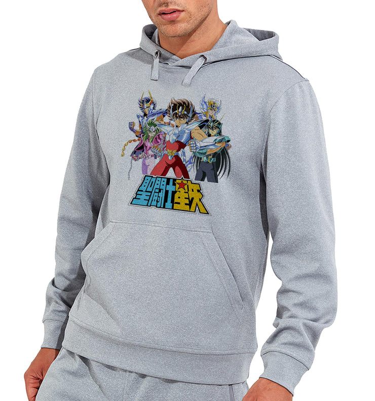 Sweat à capuche Gris - Saint Seiya Team