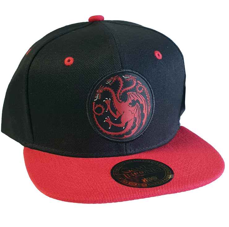 Casquette Game of Thrones snapback - Noir & Rouge - "Targaryen" - Artist Deluxe