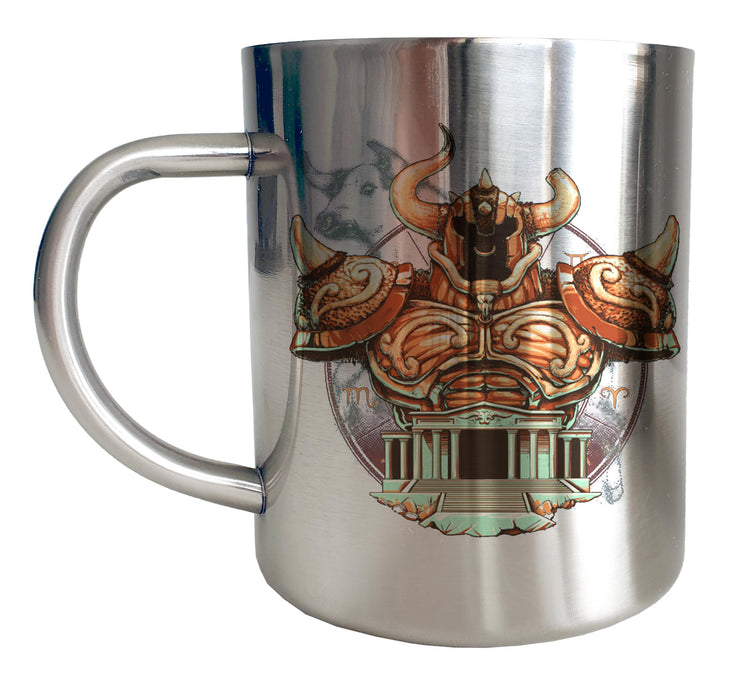 Mug Inox chrome Metal Saint Seiya - Icon Art Aldebaran du Taureau - Artist Deluxe