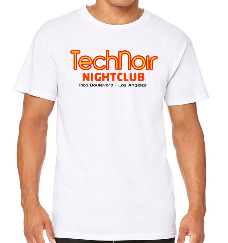 T-Shirt Blanc Terminator - Tech Noir Night club