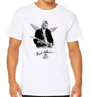 T-Shirt Blanc Nirvana - Kurt Cobain Signature