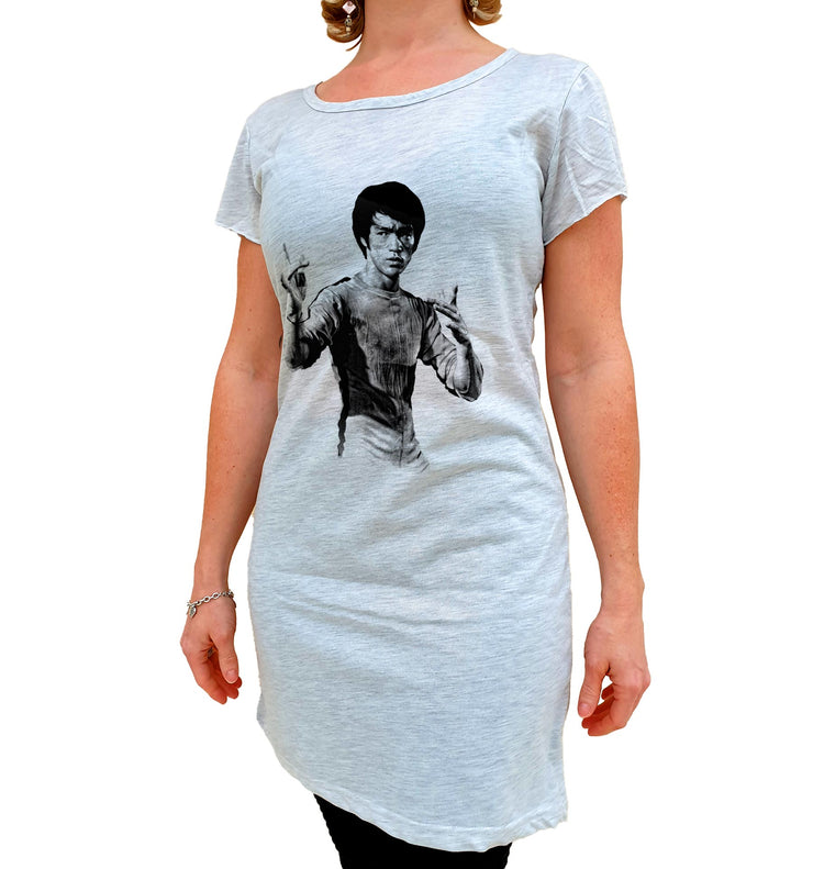 T-Shirt Tunique 38/40 Femme - Bruce Lee Pose - Artist Deluxe