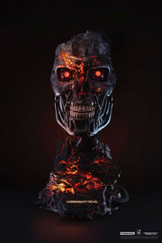 Terminator 2 : Le Jugement dernier réplique 1/1 masque de T-800 Endoskeleton Battle Damaged Version - Artist Deluxe