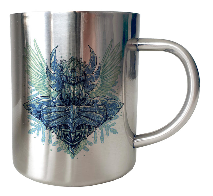 Mug Inox chrome Metal Saint Seiya - Icon Art Cygnus Yoga - Artist Deluxe